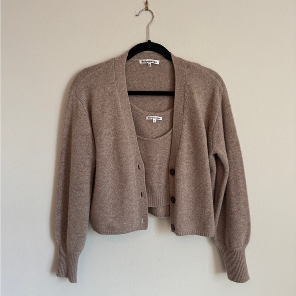 Reformation Sweaters - Reformation Cashmere cardigan set
